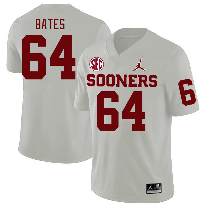Men #64 Joshua Bates Oklahoma Sooners 2024 SEC Conference College Football Jerseys-White
